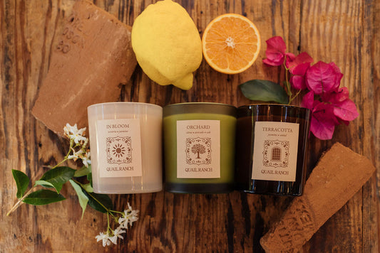 Quail Ranch Candle Trio